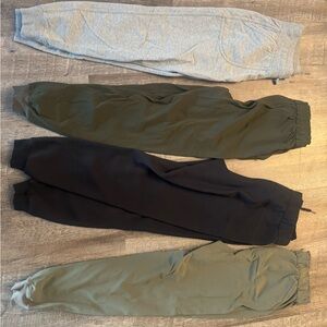 BUNDLE- 4 pairs of Lululemon Joggers size 6